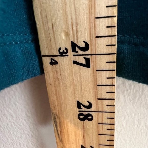 Isabel Maternity Blue Turquoise Layered Puff Sleeve Womens Blouse S Pregnancy - Picture 8 of 9